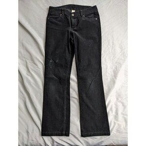 J.Crew Pants Black Corduroy Chino Cotton Bootcut Mid Rise Womens Size 8